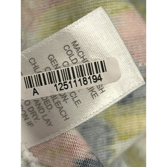 Pure Jill Women's Abstract Watercolor Print Round Neck Casual Smock Top Medium - Picture 6 of 6